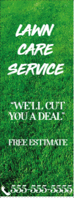 Custom Outdoor Yard Signs Multiple Sizes Lawn Care Service