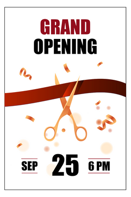 Custom Posters Multiple Sizes Ribbon Cutting