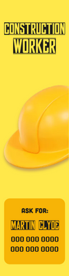 Custom Outdoor Yard Signs Multiple Sizes Construction Worker