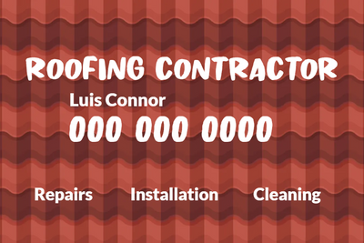Custom Outdoor Yard Signs Multiple Sizes Roofing Contractor