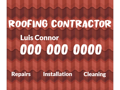 Custom Outdoor Yard Signs Multiple Sizes Roofing Contractor