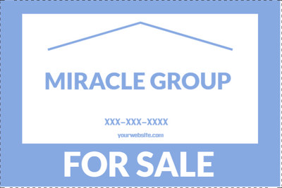 Custom Outdoor Yard Signs Multiple Sizes Miracle Group