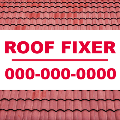 Custom Outdoor Yard Signs Multiple Sizes Roof Fixer
