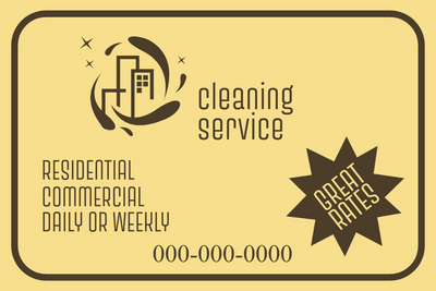 Custom Outdoor Yard Signs Multiple Sizes Cleaning Service