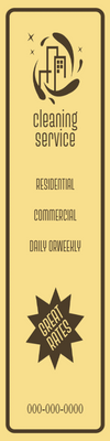 Custom Outdoor Yard Signs Multiple Sizes Cleaning Service