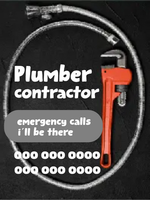 Custom Outdoor Yard Signs Multiple Sizes Plumber Contractor