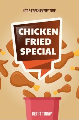 Custom Posters Multiple Sizes Chicken