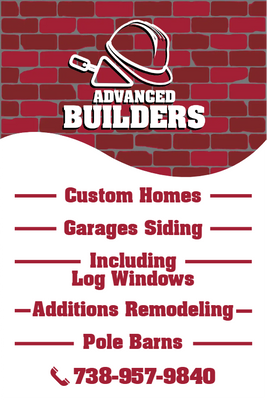 Custom Outdoor Yard Signs Multiple Sizes Advance  Builders