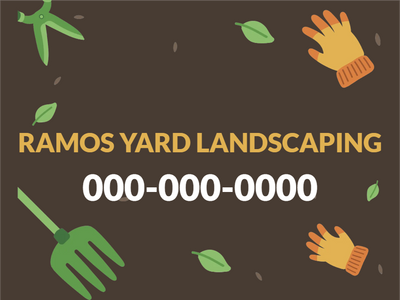 Custom Outdoor Yard Signs Multiple Sizes Landscaping Contact