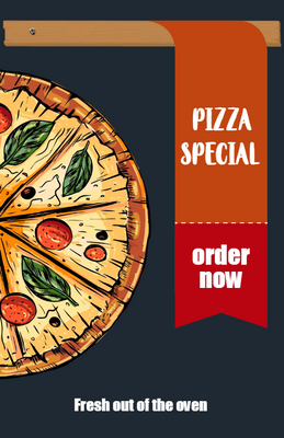 Custom Posters Multiple Sizes Pizza