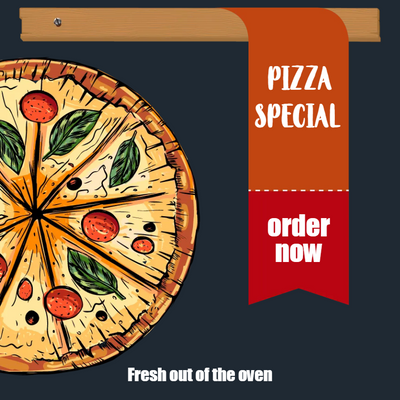 Custom Posters Multiple Sizes Pizza