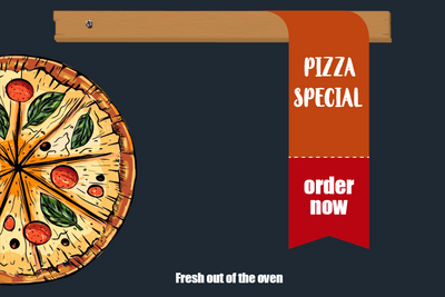 Custom Posters Multiple Sizes Pizza