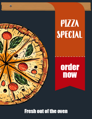 Custom Posters Multiple Sizes Pizza