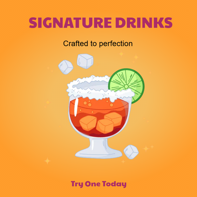 Custom Posters Multiple Sizes Drinks