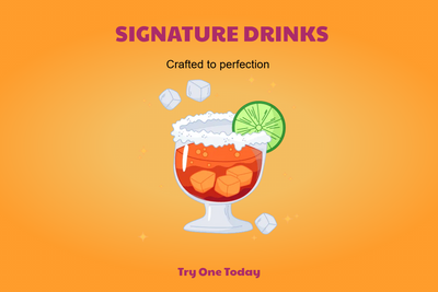 Custom Posters Multiple Sizes Drinks