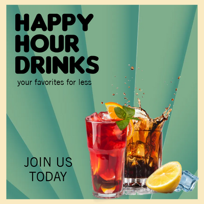Custom Posters Multiple Sizes Hour Drinks