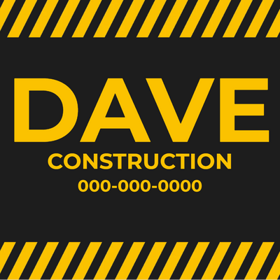 Custom Outdoor Yard Signs Multiple Sizes Construction