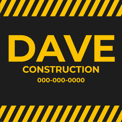 Custom Outdoor Yard Signs Multiple Sizes Construction