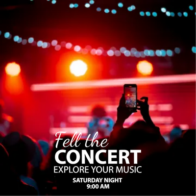 Custom Posters Multiple Sizes Concert