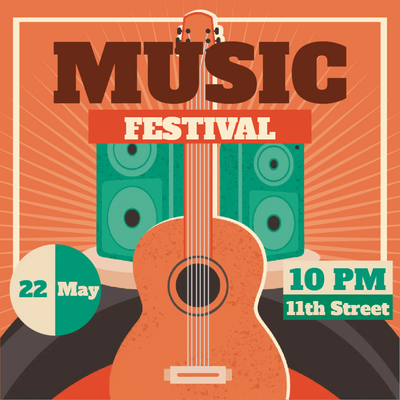 Custom Posters Multiple Sizes Festival