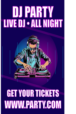 Custom Posters Multiple Sizes Dj Party