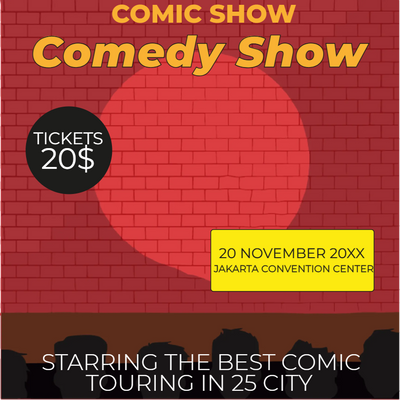 Custom Posters Multiple Sizes Comic Show