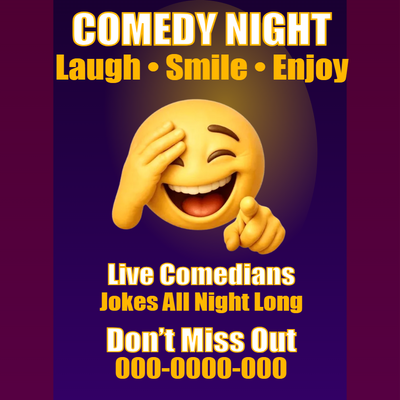 Custom Posters Multiple Sizes Comedians