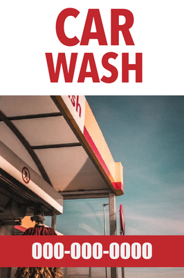 Custom Outdoor Yard Signs Multiple Sizes Carwash