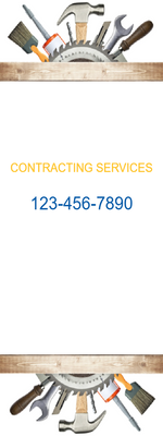 Custom Outdoor Yard Signs Multiple Sizes Contracting Services