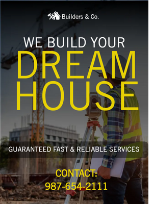 Custom Outdoor Yard Signs Multiple Sizes Builders & Co.