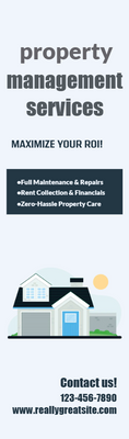 Custom Retractable Banners Multiple Sizes Property Management