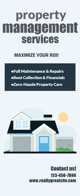 Custom Retractable Banners Multiple Sizes Property Management