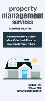 Custom Retractable Banners Multiple Sizes Property Management
