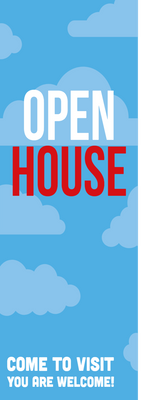 Custom Retractable Banners Multiple Sizes Open House