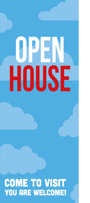 Custom Retractable Banners Multiple Sizes Open House