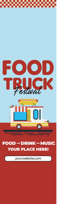 Custom Retractable Banners Multiple Sizes Food Truck