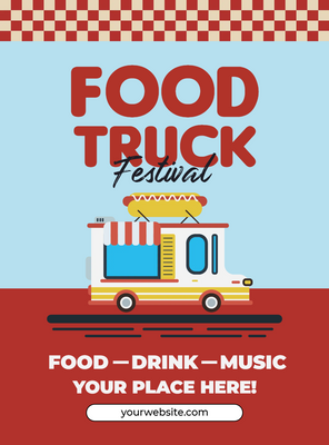 Custom Retractable Banners Multiple Sizes Food Truck