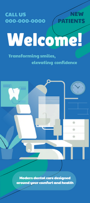 Custom Retractable Banners Multiple Sizes Dental Clinic