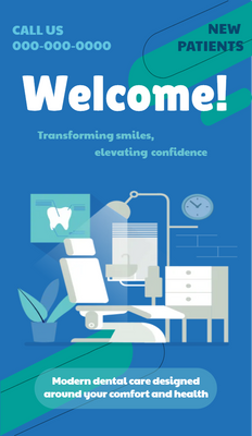 Custom Retractable Banners Multiple Sizes Dental Clinic