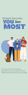 Custom Retractable Banners Multiple Sizes Family Medical