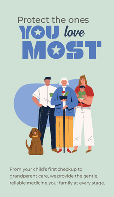 Custom Retractable Banners Multiple Sizes Family Medical