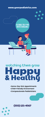 Custom Retractable Banners Multiple Sizes Pediatrics