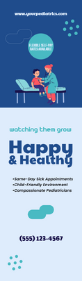 Custom Retractable Banners Multiple Sizes Pediatrics