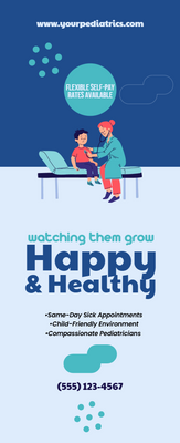 Custom Retractable Banners Multiple Sizes Pediatrics