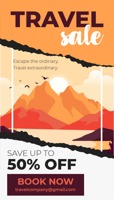 Custom Rack Cards Multiple Sizes Travel Sale