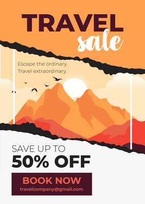 Custom Rack Cards Multiple Sizes Travel Sale