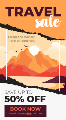 Custom Rack Cards Multiple Sizes Travel Sale