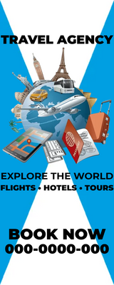 Custom Rack Cards Multiple Sizes Travel Agency