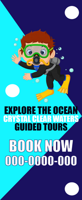 Custom Rack Cards Multiple Sizes Explore The Ocean