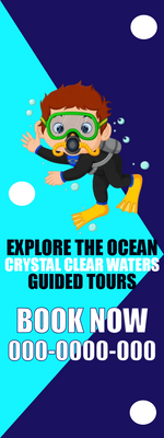 Custom Rack Cards Multiple Sizes Explore The Ocean